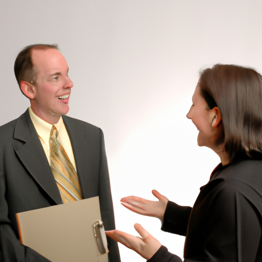 תמונה של עורך דין ולקוח מנהלים דיון, תוך שימת דגש על חשיבות התקשורת הפתוחה